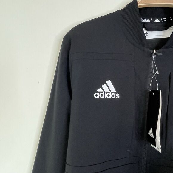 Philadelphia Flyers Adidas Womens NHL Track Jacket Zip Fleece Lined Black Medium - Picture 5 of 8